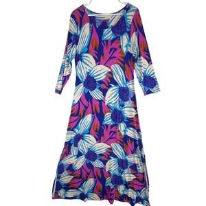 Soft Surroundings "Serena" women's floral maxi dress.
